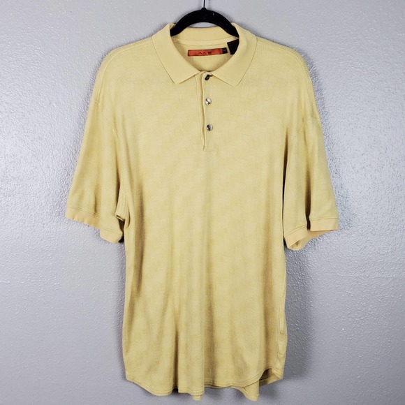 AXIS Yellow Short Sleeve Polo Shirt M - Picture 1 of 6